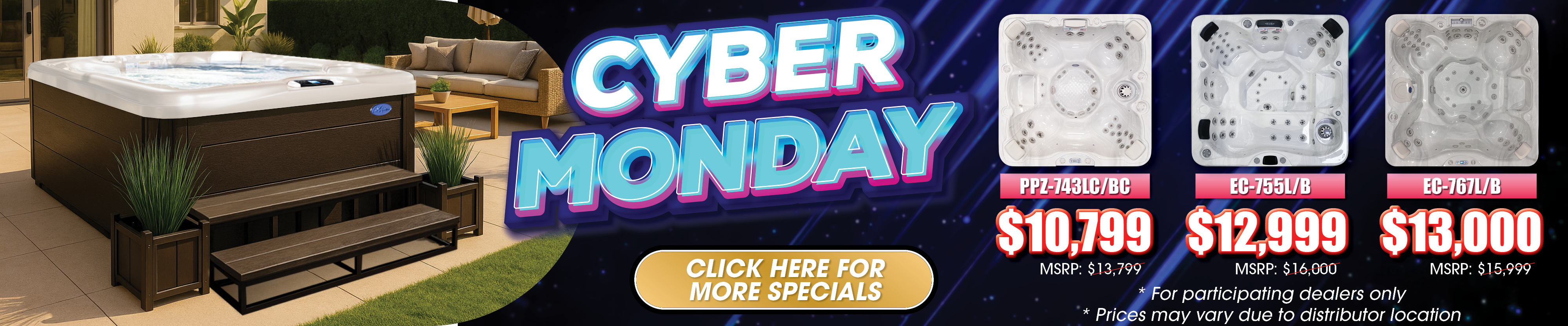 Calspas hot tub being used in a family setting - Carmel